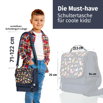 Knuffig Kinder-Umhängetasche - Toniebox & Tigerbox Transporttasche für Kinder
